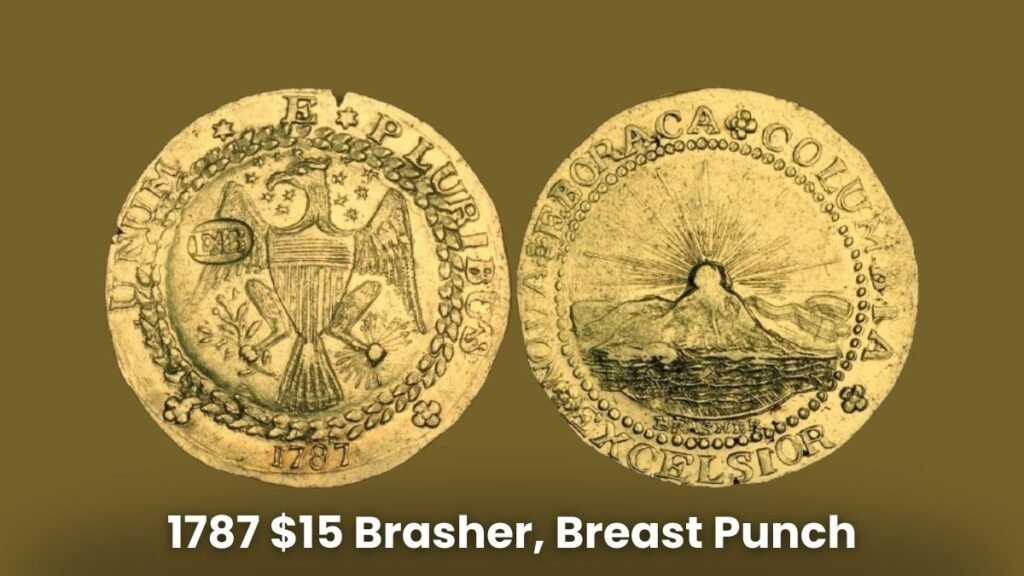 1787 $15 Brasher, Breast Punch