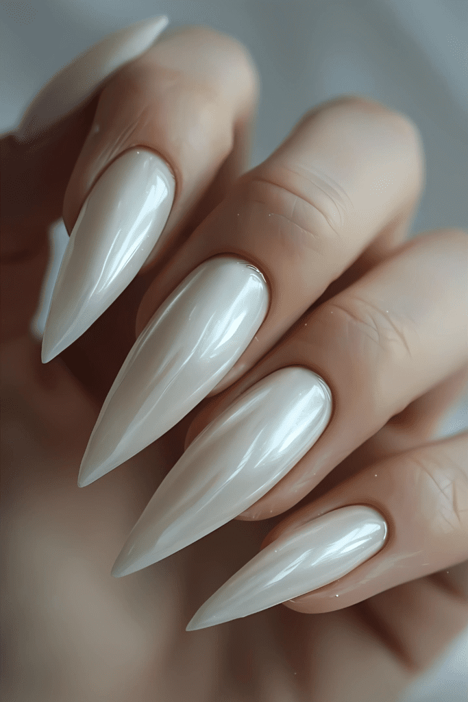 Stark White Nails